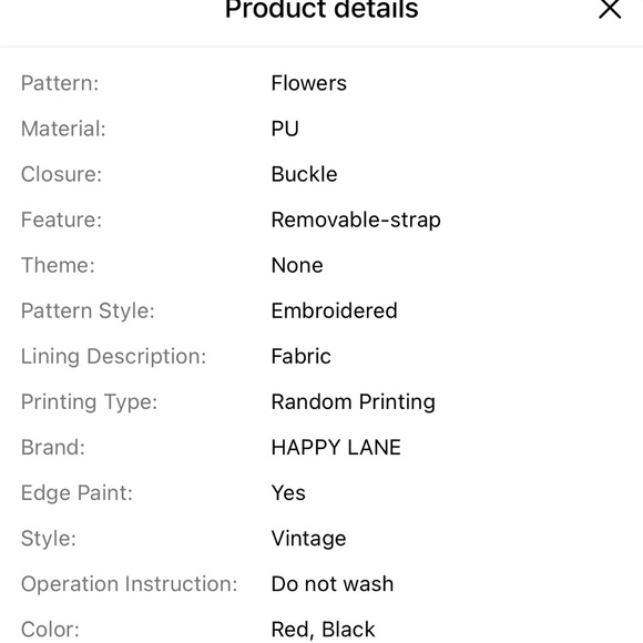 NIP Floral Embroidered Mini Satchel Bag Gold Chain Lock Top Handle Crossbody - Picture 8 of 9